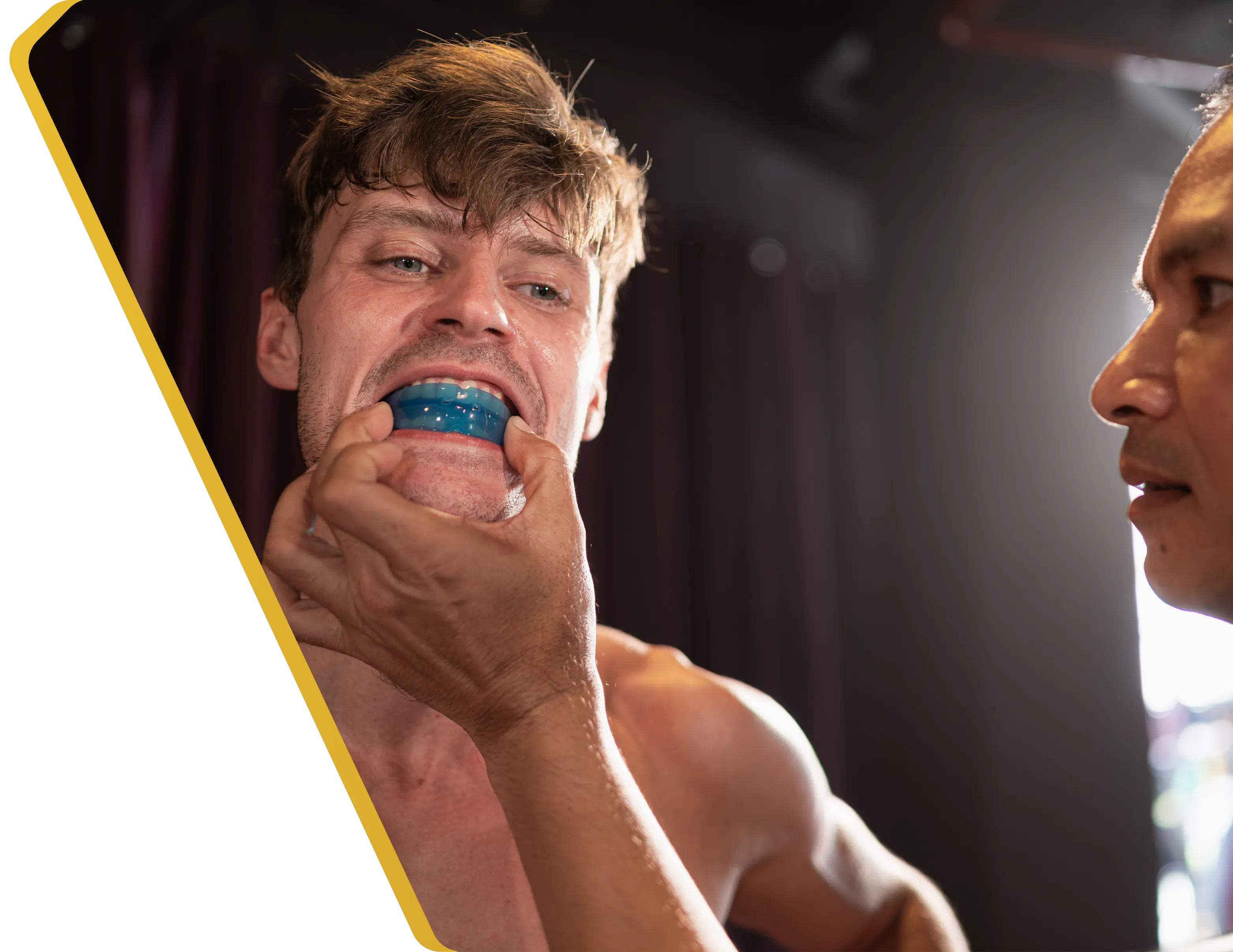 A custom athletic mouthguard for sports protection at Dentistry at Millennium Park in Chicago