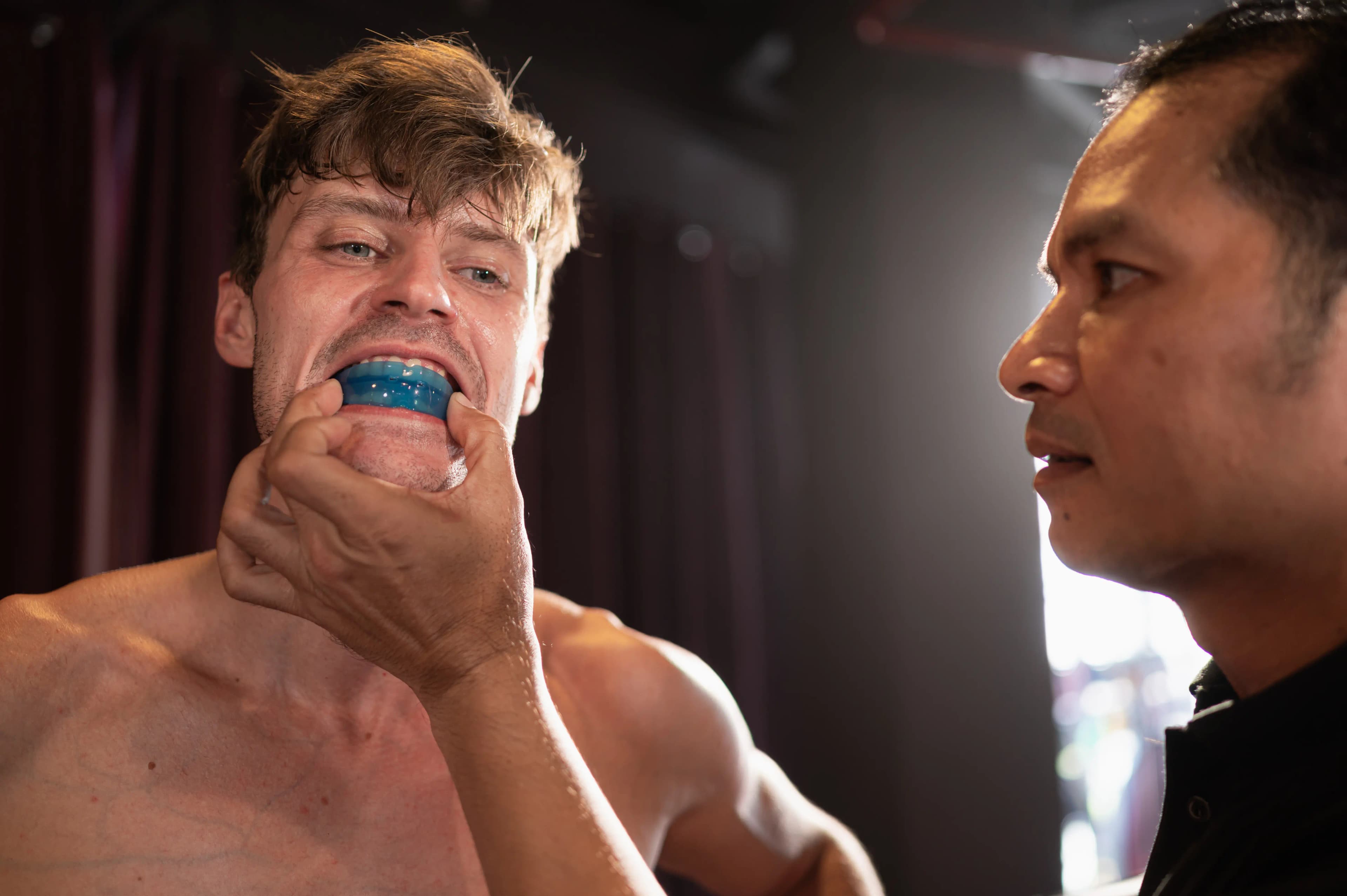A custom athletic mouthguard for sports protection at Dentistry at Millennium Park in Chicago