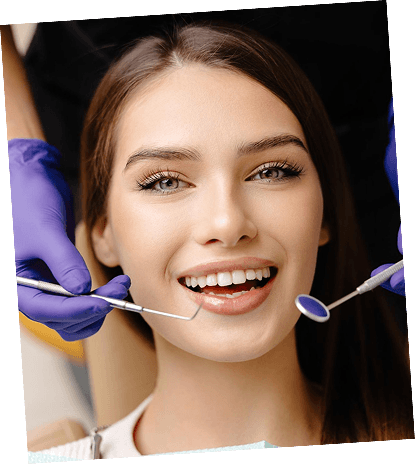 Cosmetic dental treatment detail