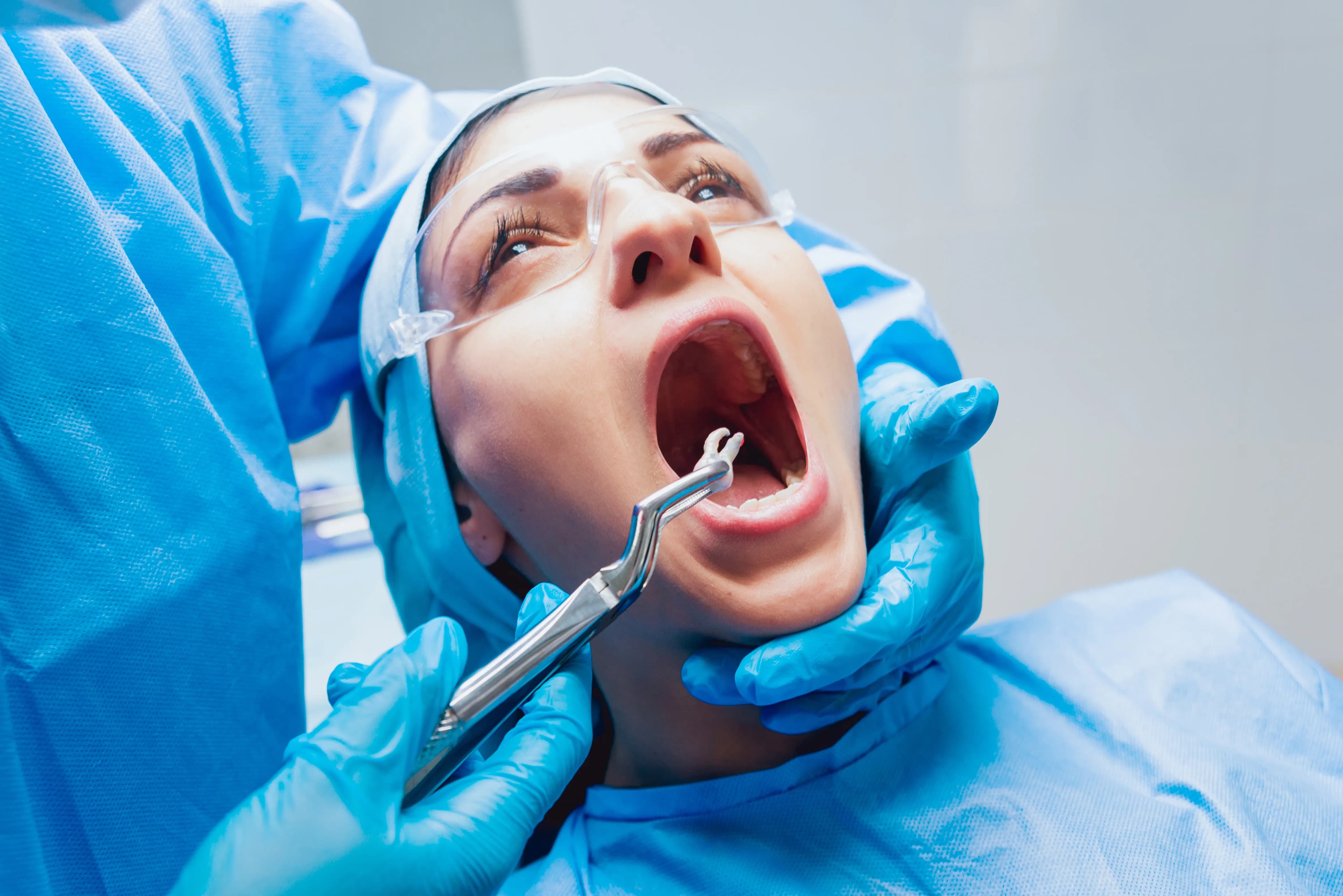 A calm, comfortable patient at Dentistry at Millennium Park in Chicago
