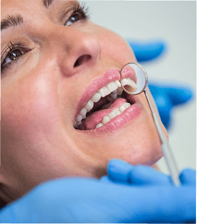 Cosmetic dental treatment detail