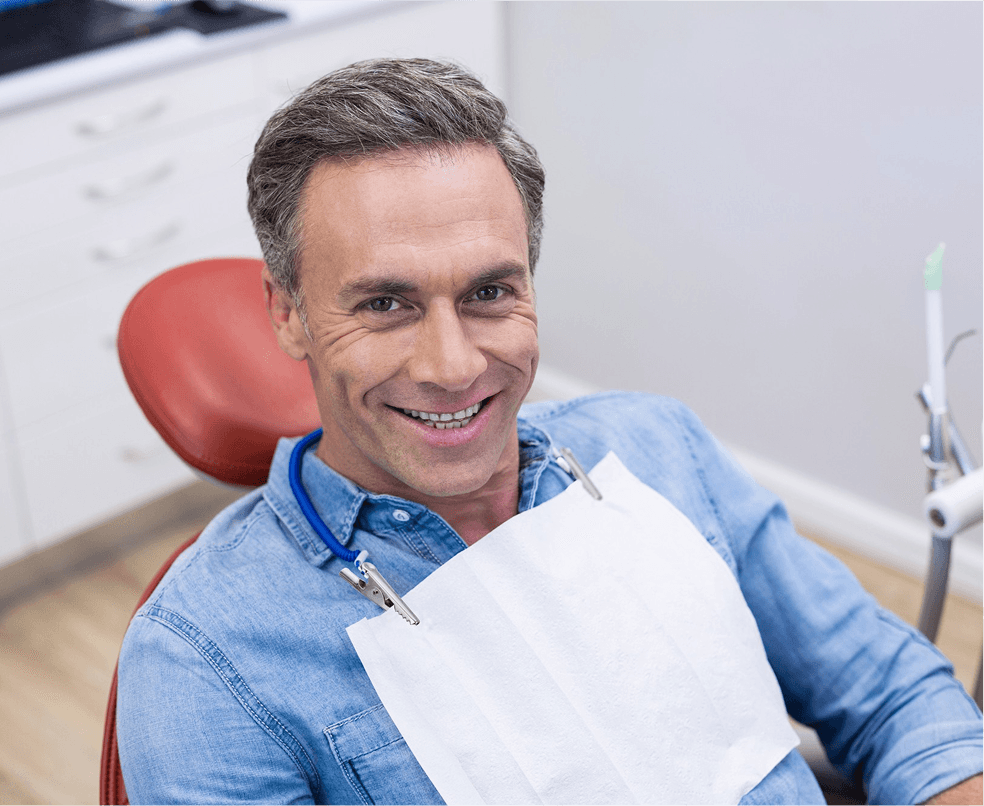 A patient's restored tooth after a same-day crown at Dentistry at Millennium Park in Chicago