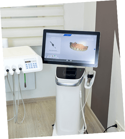 Cosmetic dental treatment detail
