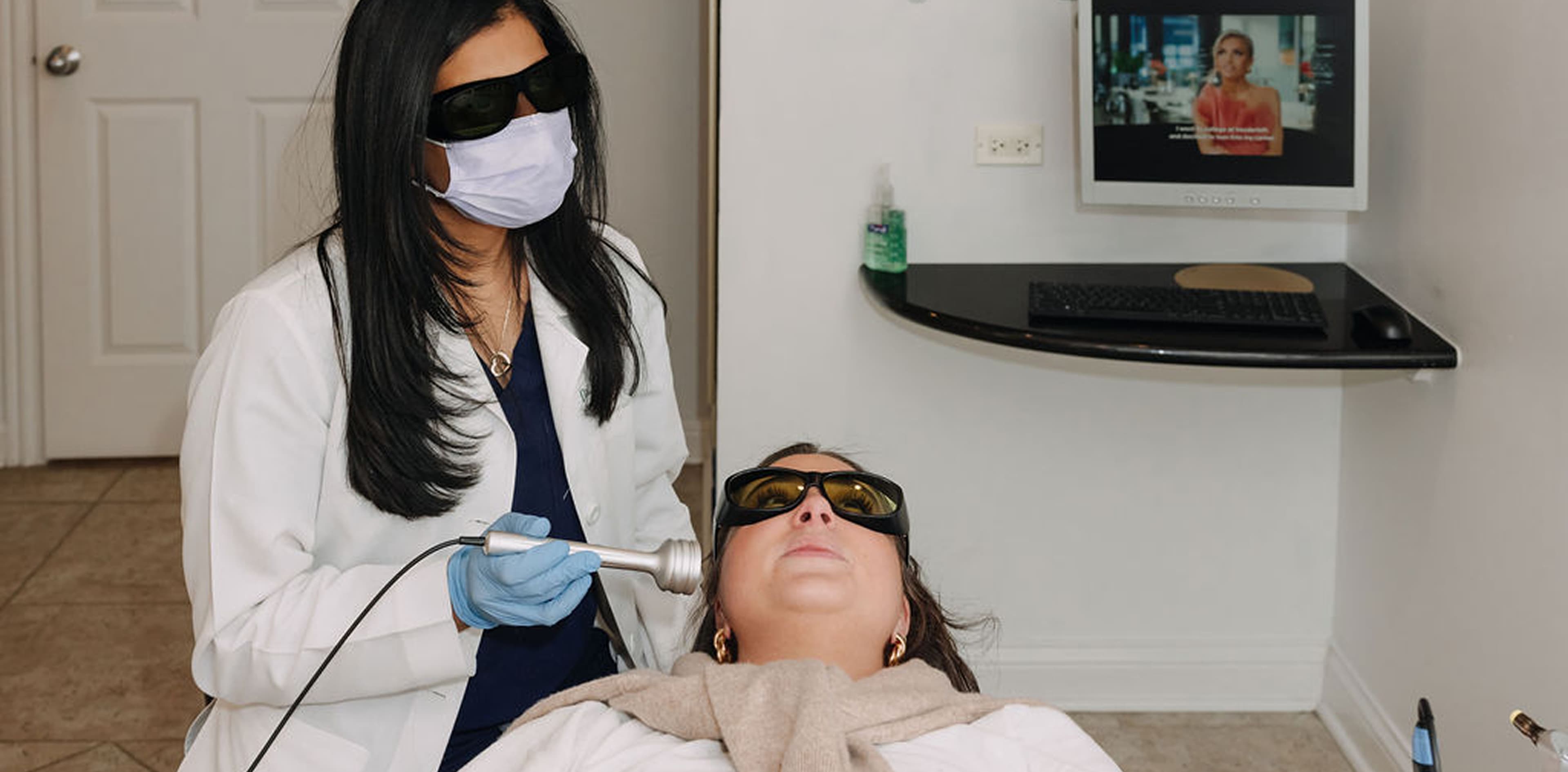 Patient receiving gentle dental care at Dentistry at Millennium Park