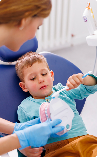 A gentle, kid-friendly dental cleaning and checkup